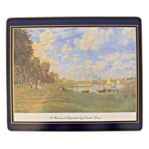 Lady Clare Set Of 6 Vintage Placemats Claude Monet Impressionist Paintings 9x8"